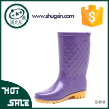 woman summer boots colourful equestrian rain boots B-818